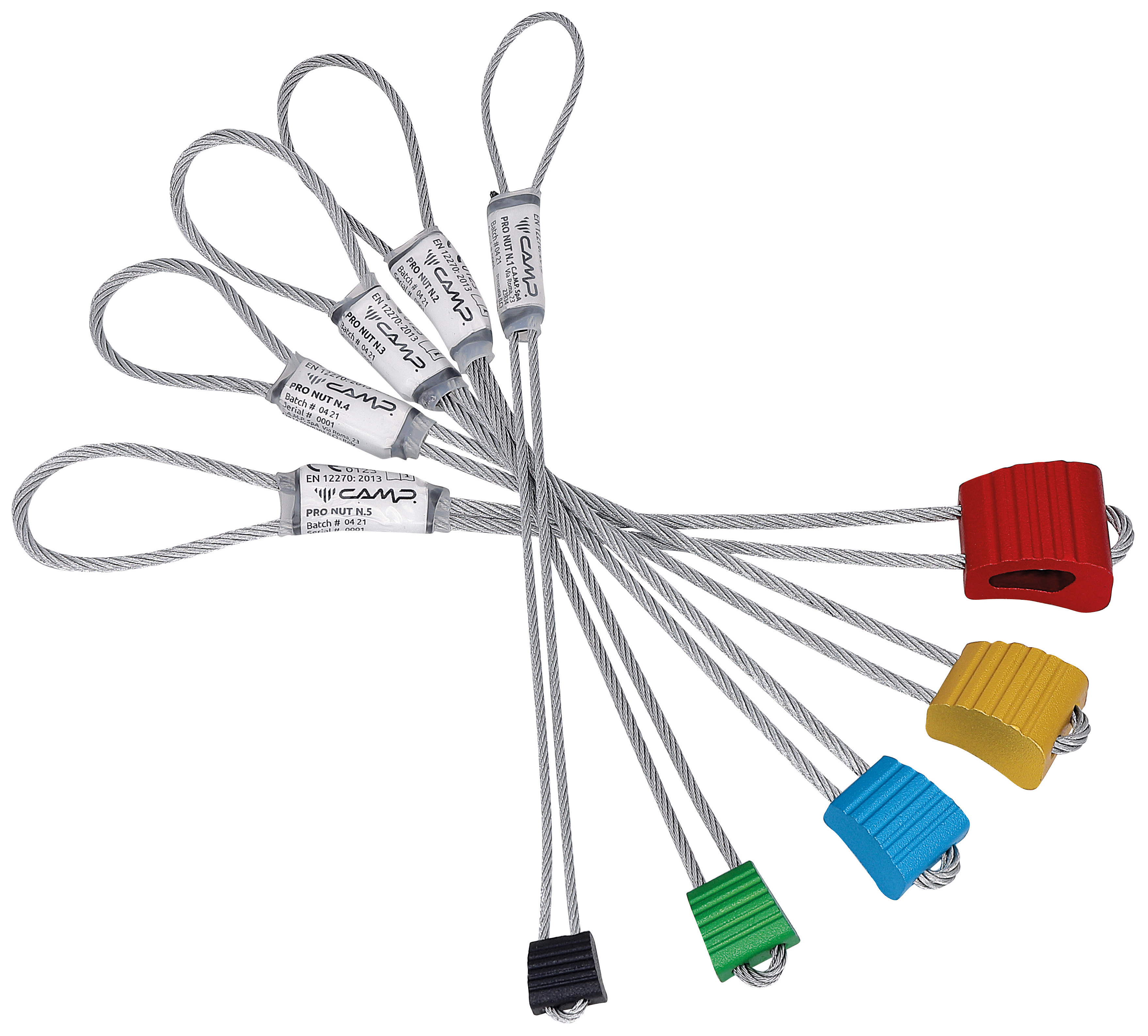 Набор закладных элементов PRO NUT SET - 5 pcs (CAMP) Набор закладных элементов PRO NUT SET - 5 pcs (CAMP)