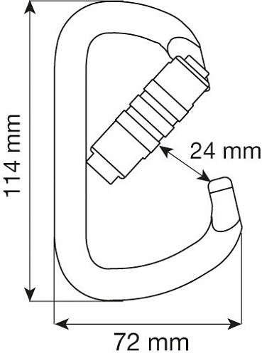 Карабин D PRO - 2LOCK (CAMP) Карабин D PRO - 2LOCK (CAMP)
