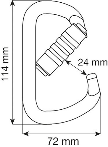 Карабин D PRO - 3LOCK (CAMP) Карабин D PRO - 3LOCK (CAMP)