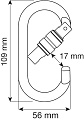 Карабин OVAL PRO - LOCK (CAMP) Карабин OVAL PRO - LOCK (CAMP)