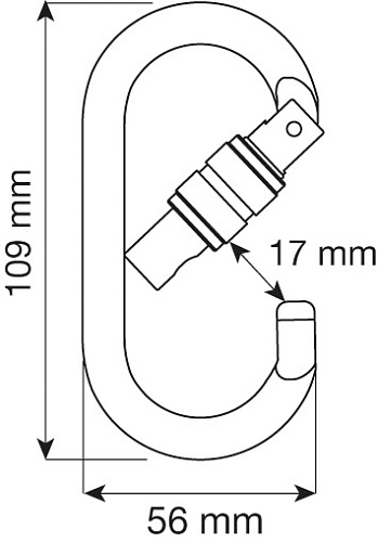 Карабин OVAL PRO - LOCK (CAMP) Карабин OVAL PRO - LOCK (CAMP)