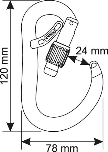 Карабин ATOM BELAY LOCK (CAMP) Карабин ATOM BELAY LOCK (CAMP)