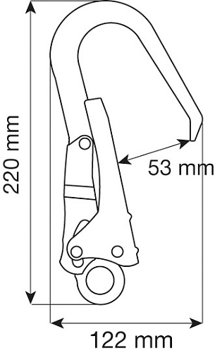 STEEL HOOK 53 мм (CAMP) STEEL HOOK 53 мм (CAMP)