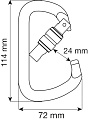 Карабин D PRO - LOCK (CAMP) Карабин D PRO - LOCK (CAMP)