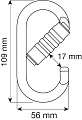 Карабин OVAL PRO - 3LOCK (CAMP) Карабин OVAL PRO - 3LOCK (CAMP)