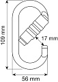 Карабин OVAL PRO - 2LOCK (CAMP) Карабин OVAL PRO - 2LOCK (CAMP)