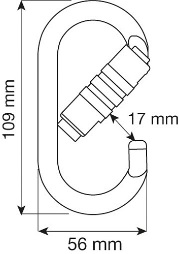 Карабин OVAL PRO - 2LOCK (CAMP) Карабин OVAL PRO - 2LOCK (CAMP)